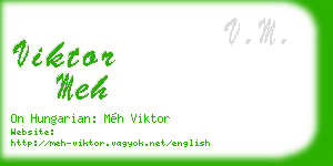 viktor meh business card